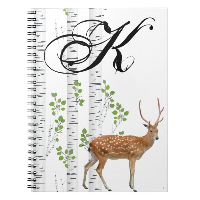 Personlig Note Bok Hjort Doe Buck Forest Woodla Anteckningsbok (Framsidan)