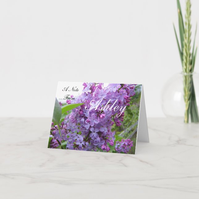 Personlig Note Card Anteckningskort (Framsida)