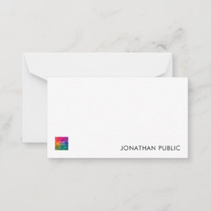 Personlig Note Card Lägg till Logotyp här Enkel Anteckningskort