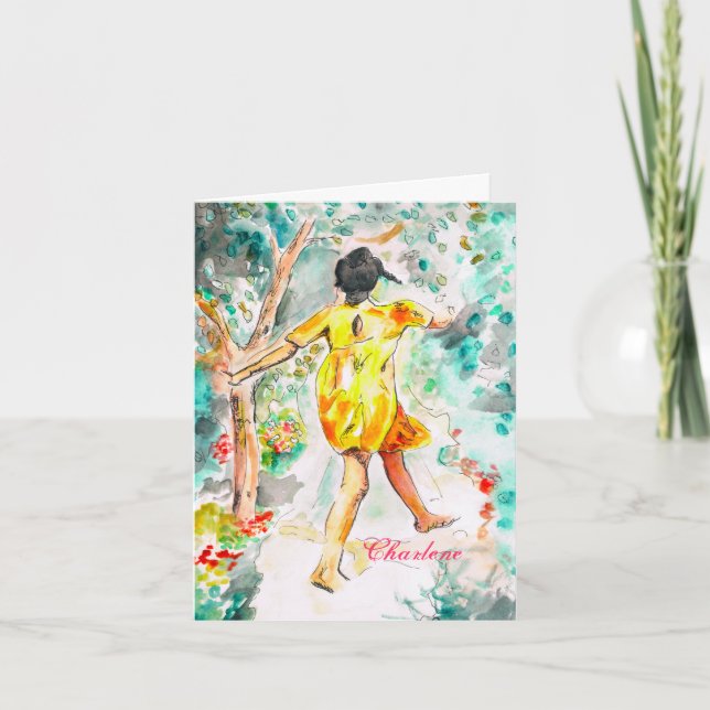 Personlig Note-kort Tack Kort (Framsida)