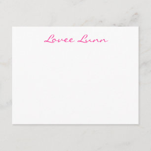 Personlig Notecard för LL-häftemönster Inbjudningar