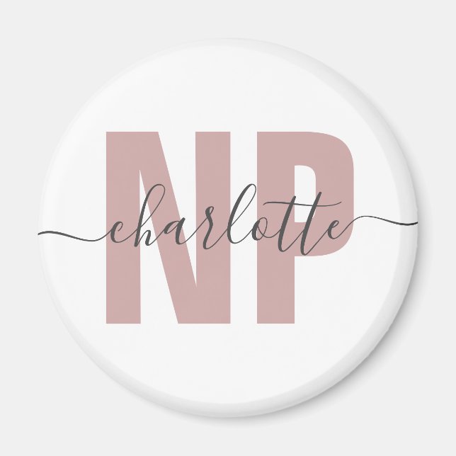 Personlig NP Nurse Practister Studenten Chic Magnet (Framsidan)