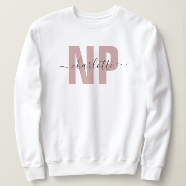Personlig NP Nurse Practister Studenten Chic T Shirt (Design framsida)
