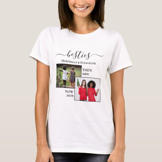 Personlig nu 2 fotoBEST T Shirt (Framsida)
