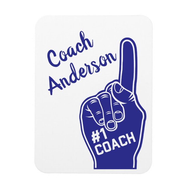 Personlig nummer ett, coach-skum Finger Magnet (Vertikal)