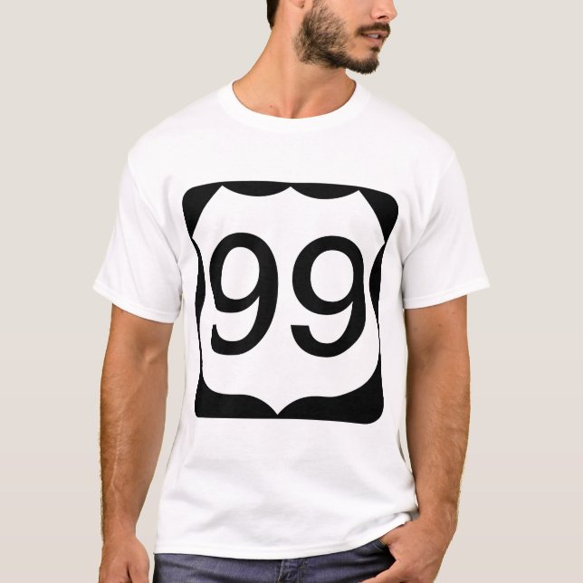 Personlig nummer U.S. Highway Shields T Shirt (Framsida)