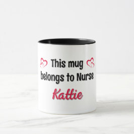 Personlig Nurse Coffee Mugg Gift