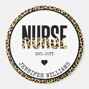 Personlig Nurse Est Cheetah RN Studenten Magnet