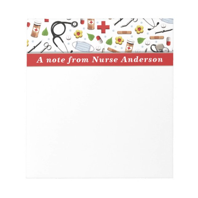 Personlig Nurse Gift Anteckningsblock (Framsida)
