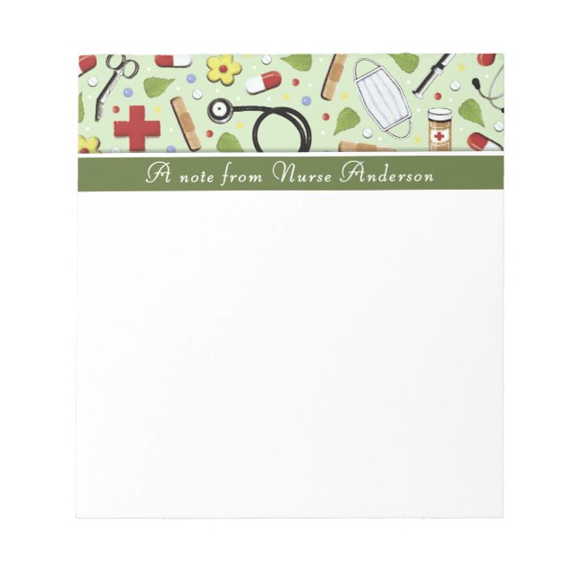 Personlig Nurse Gift Anteckningsblock (Framsida)