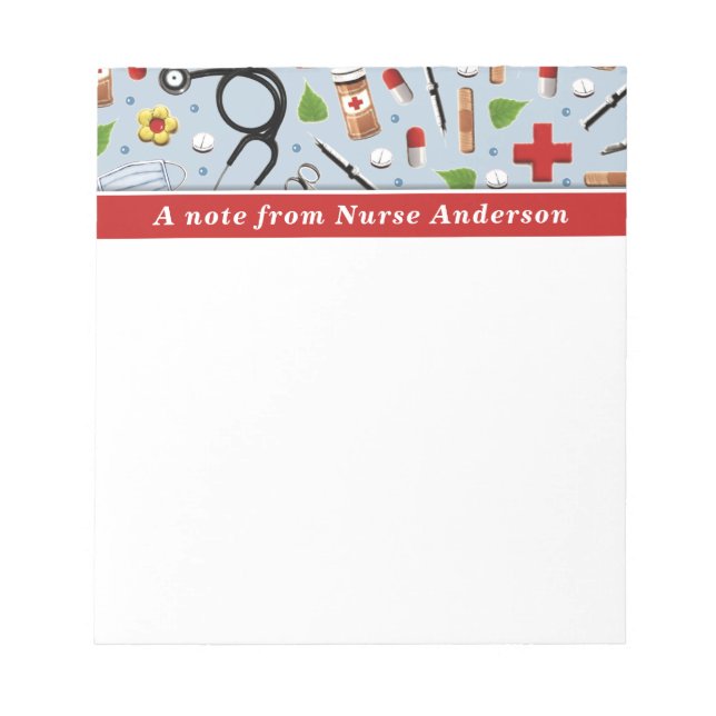 Personlig Nurse Gift Anteckningsblock (Framsida)