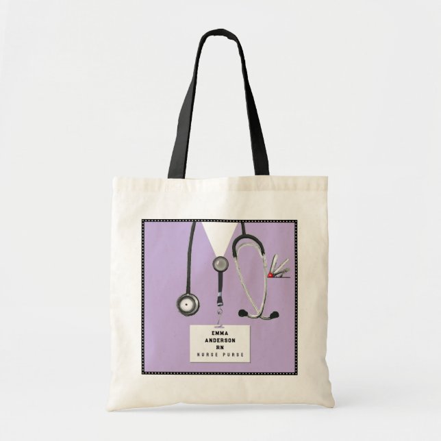 Personlig Nurse Gift Bag Tygkasse (Framsidan)