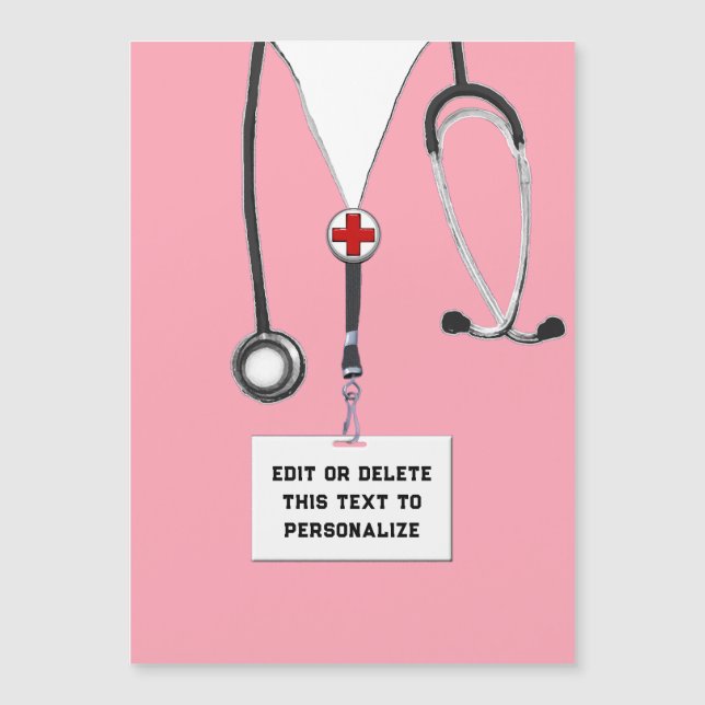 Personlig Nurse Gift Magnet (Framsida)