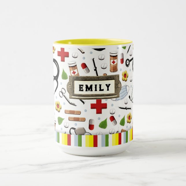 Personlig Nurse Gift Mugg (Center)