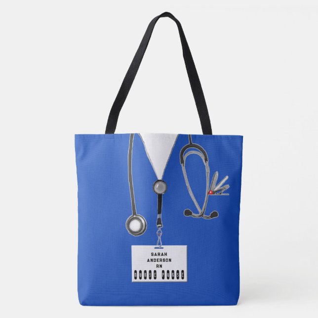Personlig Nurse Gift Tygkasse (Framsida)
