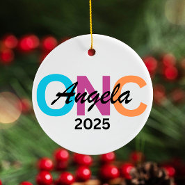 Personlig Nurse Ornament 2025, Anpassningsbar ONC-
