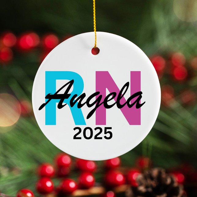 Personlig Nurse Ornament 2025, Anpassningsbar RN (Skapare uppladdad)