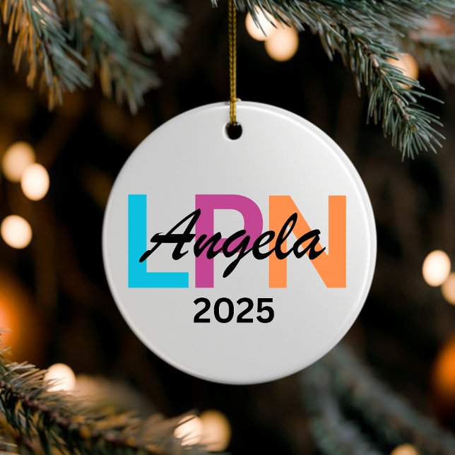 Personlig Nurse Ornament 2025, Anpassningsbar rn,n (Skapare uppladdad)