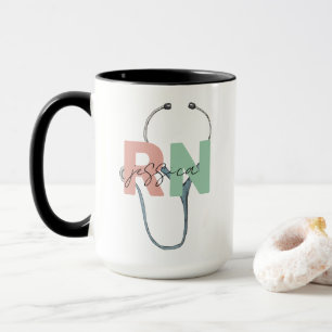 Personlig Nurse Retro Anpassningsbar RN Namn Gift Mugg