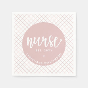 Personlig Nurse RN studenten Elegant Pappersservett