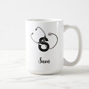 Personlig Nurse Stethoscope Modern Kaffemugg