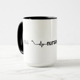 Personlig Nurse Stethoscope Modern Minimalist Mugg