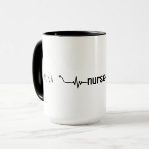 Personlig Nurse Stethoscope Modern Minimalist Mugg