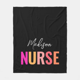 Personlig Nurse Studenten Colorful Fleecefilt