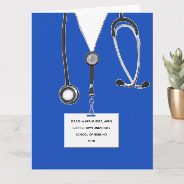 Personlig Nurse Studenten-kort Kort (Liten växt)