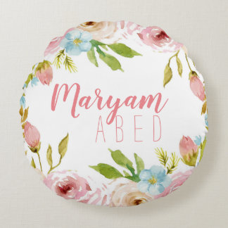 Personlig Nursery Pillow Rund Kudde
