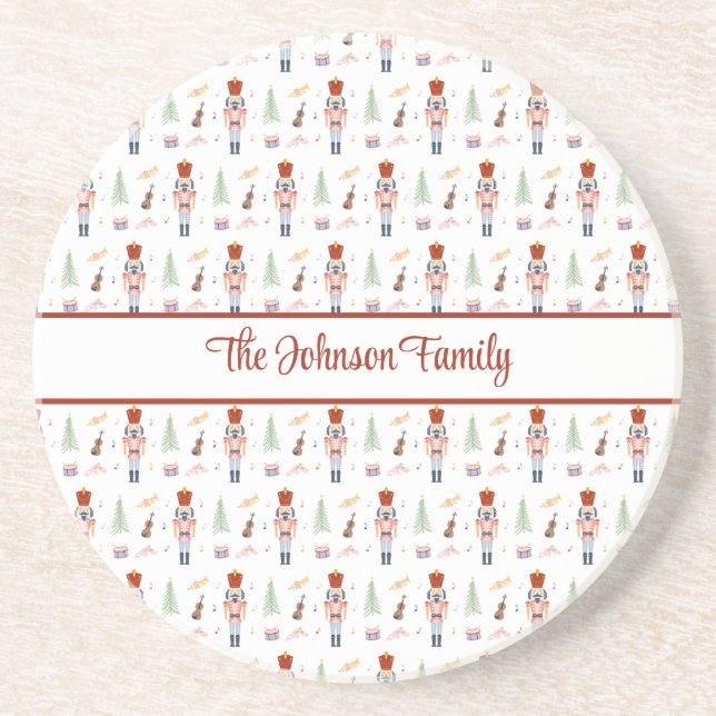 Personlig Nutcracker Ballet Music Helgdag Drink Underlägg (Framsidan)