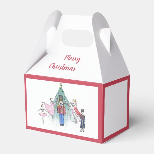 Personlig Nutcracker Favor Treat Boxes Presentaskar (Framsidan Sidan)