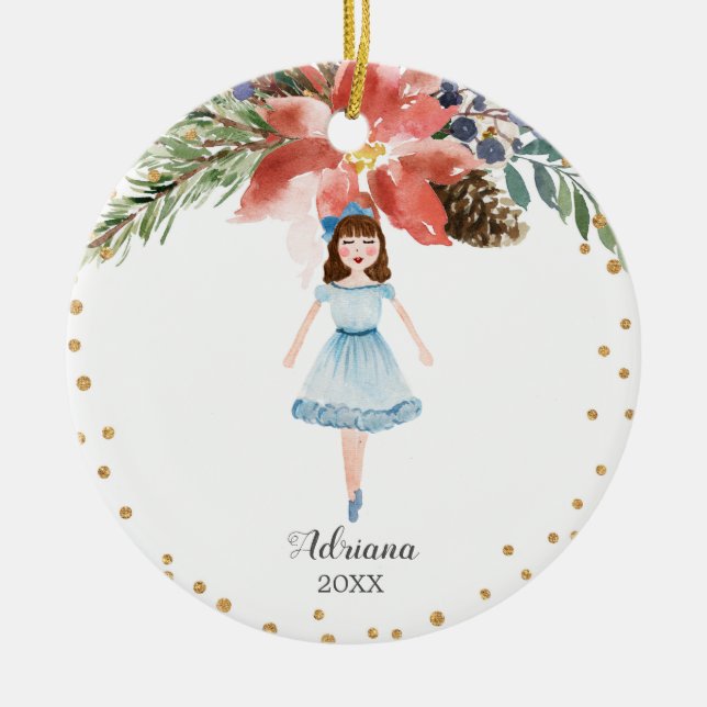 Personlig Nutcracker ornament Girl (Framsidan)