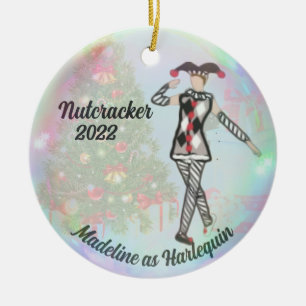 Personlig Nutcracker Ornament - Harlequin