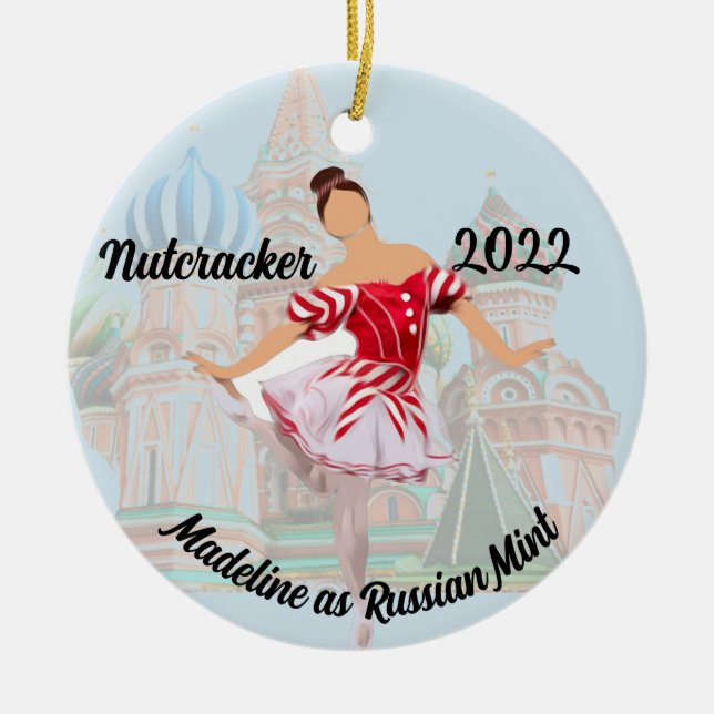 Personlig Nutcracker Ornament - ryska myntverk (Framsidan)