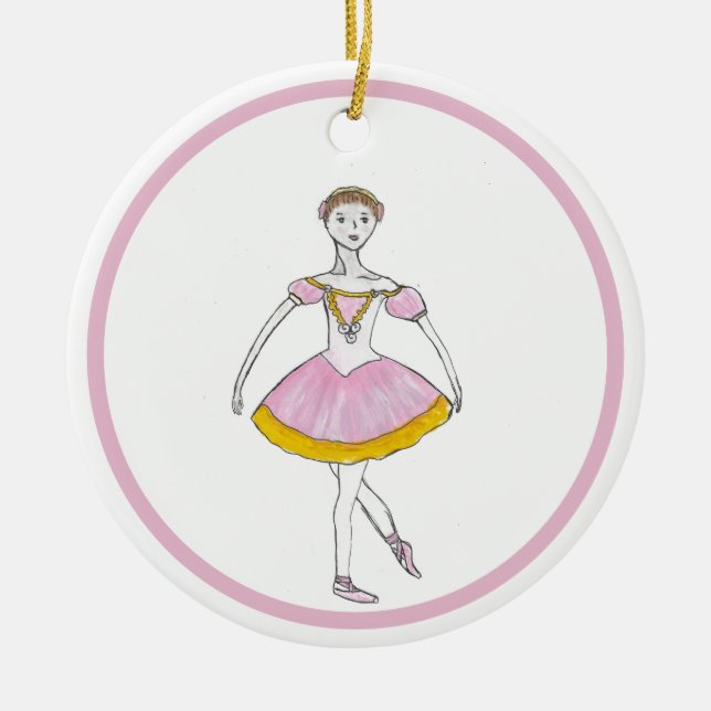 Personlig Nutcracker Sugar Plum Fairy Ornament (Framsidan)