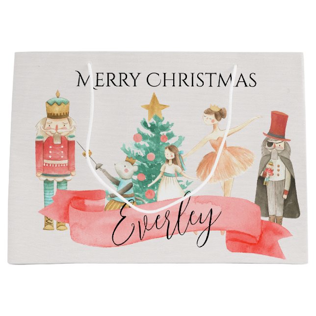 Personlig Nutcracker Theme Gift Bag (Framsidan)