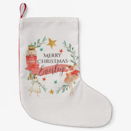 Personlig Nutcracker Theme Julförråd Liten Julstrumpa