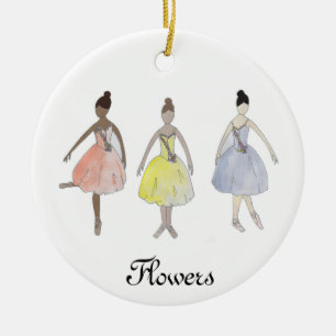 Personlig Nutcracker Waltz of the Flowers Julgransprydnad Keramik