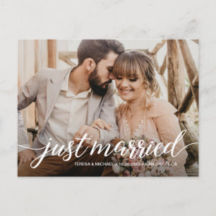 Personlig "Ny gifta" Elopement Photo Postca Vykort