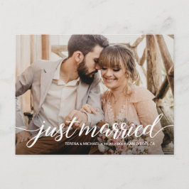Personlig "Ny gifta" Elopement Photo Postca Vykort