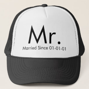Personlig Ny gifta Groom Hat Keps