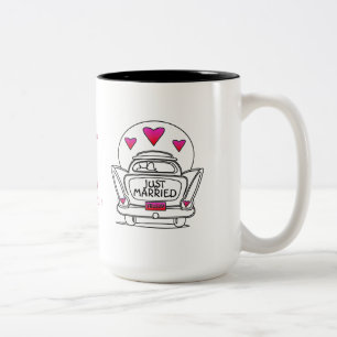 Personlig Ny gifta Honeymoon Car Mugg