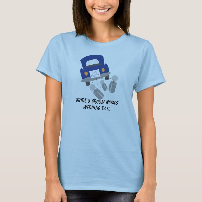 Personlig Ny gifta T-shirt (Framsida)