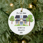 PERSONLIG NY HEMFOTOORNATION JULGRANSPRYDNAD KERAMIK<br><div class="desc">PERSONLIG NEW HOME PHOTO CHRISTMAS ORNAMENT,  ANPASSNINGSBAR HOUSE BILD OCH ADRESS ORNAMENT,  HOUSEWARMING GIFT.</div>