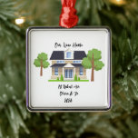 PERSONLIG NY HEMFOTOORNATION JULGRANSPRYDNAD METALL<br><div class="desc">PERSONLIG NEW HOME PHOTO CHRISTMAS ORNAMENT,  ANPASSNINGSBAR HOUSE BILD OCH ADRESS ORNAMENT,  HOUSEWARMING GIFT.</div>