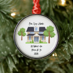 PERSONLIG NY HEMFOTOORNATION JULGRANSPRYDNAD METALL<br><div class="desc">PERSONLIG NEW HOME PHOTO CHRISTMAS ORNAMENT,  ANPASSNINGSBAR HOUSE BILD OCH ADRESS ORNAMENT,  HOUSEWARMING GIFT.</div>