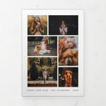 Personlig nyårsbrev med fotokollage