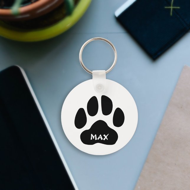 Personlig nyckelring med tassavtryck - Present til (Paw-some Keychain With Personalization! 🐾✨)