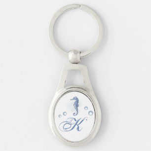 Personlig Nyckelring Seahorse Ocean Beach Vatten